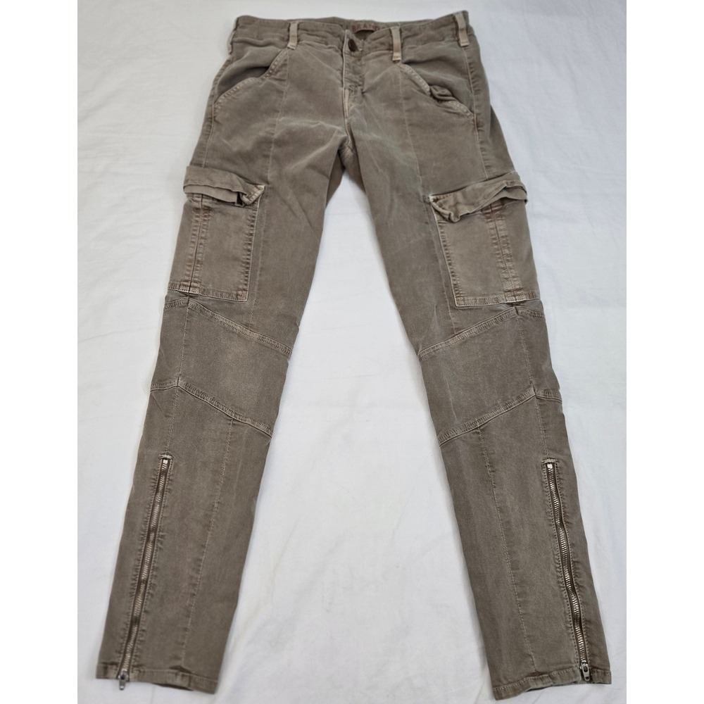 J BRAND Cargo Pants Moto Utility VINT SAHARA Ankle Zipper Trousers Slim 29x19